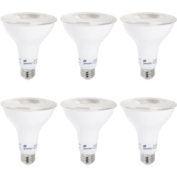 4 PACK GE 75W Equivalent LED Soft White PAR30 Long Neck Dimmable Light Bulbs