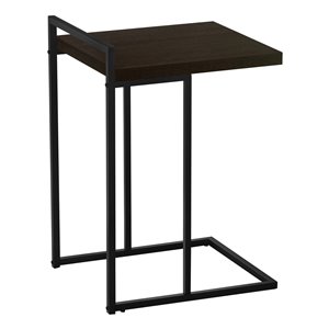 Table d'appoint rectangulaire en composite brun espresso par Monarch Specialties