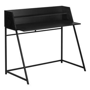 Bureau d'ordinateur noir moderne/contemporain par Monarch Specialties de 46 po