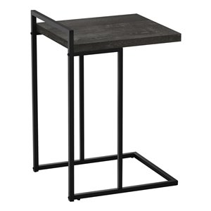 Table de chevet rectangulaire en composite noir par Monarch Specialties