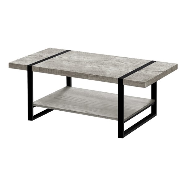 Monarch Specialties Grey Composite Coffee Table