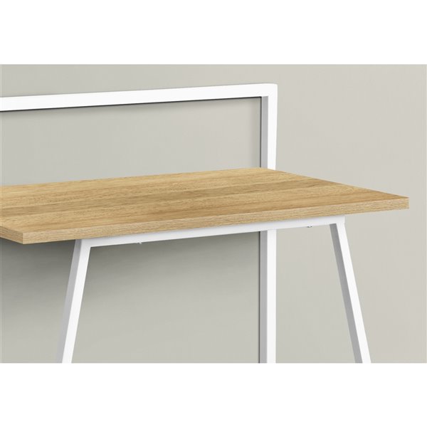 Bureau d'étudiant moderne/contemporain naturel par Monarch Specialties de 27,75 po