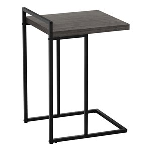 Table de chevet rectangulaire en composite gris par Monarch Specialties