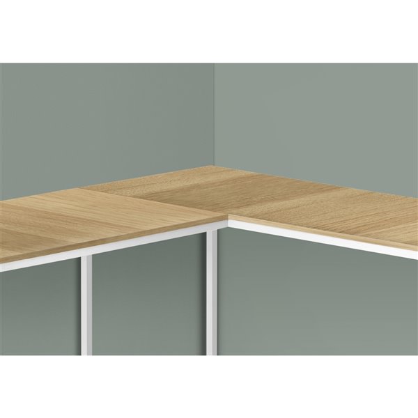 Monarch Specialties 39.25-in Natural Modern/Contemporary Corner Desk