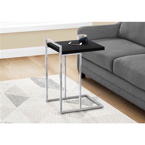 Monarch Specialties Black Composite Rectangular C Table