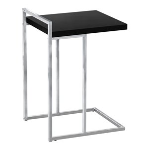 Table rectangulaire en forme de C par Monarch Specialties, composite noir