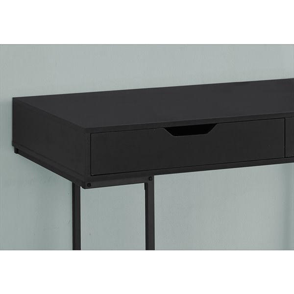 Monarch Specialties 47.25-in Black Modern/Contemporary Computer Desk