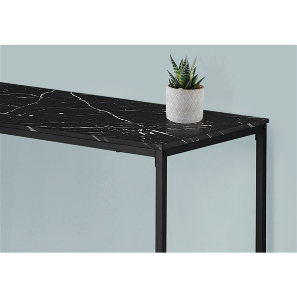 Monarch Specialties 39.25-in Black Modern/Contemporary Corner Desk