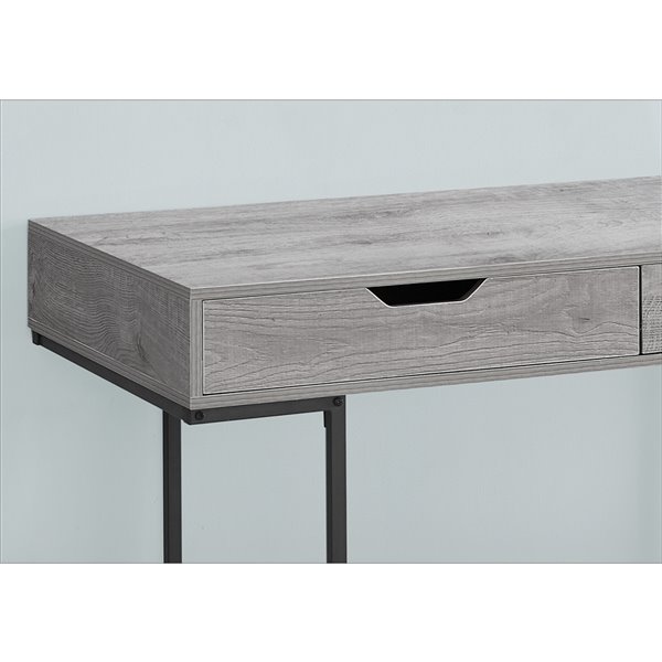 Monarch Specialties 47.25-in Grey Modern/Contemporary Computer Desk