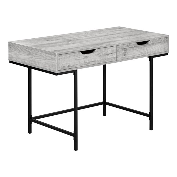 Monarch Specialties 47.25-in Grey Modern/Contemporary Computer Desk