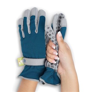 Dig It Handwear Women's Small/Medium Blue Poly/Cotton Garden Gloves
