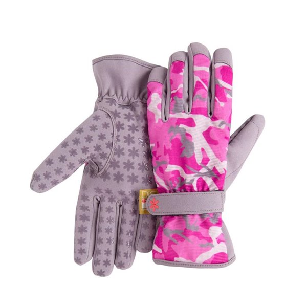 Dig It Handwear Women's Large Pink Poly/Cotton Garden Gloves