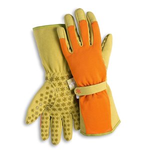 Dig It High 5 Women's Small/Medium Orange Poly/Cotton Garden Gloves