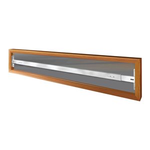 Mr. Goodbar Series A 52-in x 6-in Adjustable White Swing-Away Window Security Bar