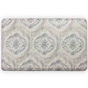 Tapis anti-fatigue d'intérieur rectangulaire Harper par FloorPops, gris