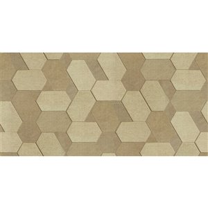 Advantage Deluxe 56.4-sq. ft. Vinyl Brown Geometric Unpasted Wallpaper