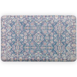 Floorpops Kilim Blue Rectangular Indoor Anti-Fatigue Mat