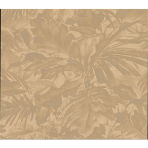 Advantage Metallic 57.8-sq. ft. Bronze Non-Woven Ivy/vines Unpasted Wallpaper