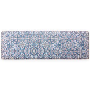 Floorpops Kilim Blue Rectangular Indoor Anti-Fatigue Long Mat