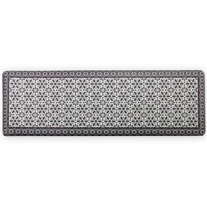 Floorpops Lannister Black Rectangular Indoor Anti-Fatigue Long Mat