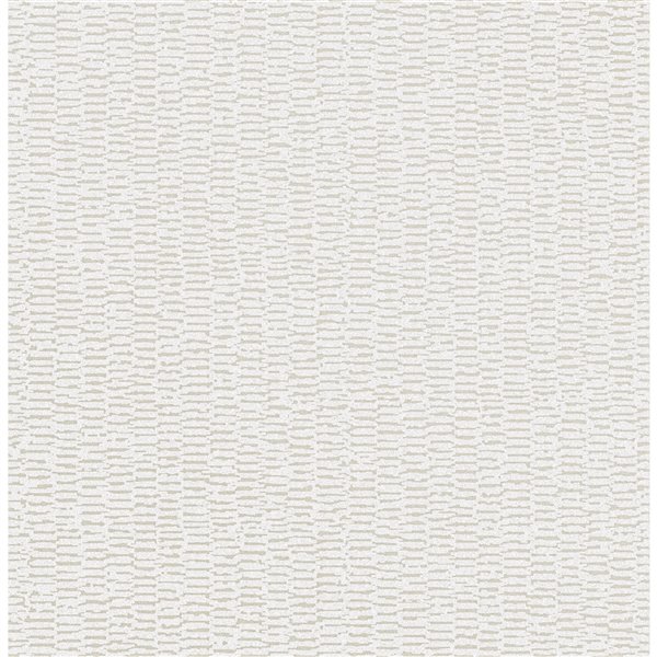 Papier peint sans colle non-tissé avec motif abstrait 3D Metallic par Advantage, 56,4 pi², crème