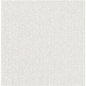 Papier peint sans colle non-tissé avec motif abstrait 3D Metallic par Advantage, 56,4 pi², crème