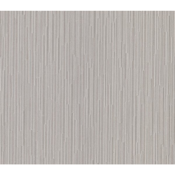 Advantage Deluxe 57.8-sq. ft. Pewter Vinyl Geometric Unpasted Wallpaper