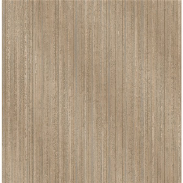 Papier peint sans colle non-tissé avec rayures Medley par Fine Decor, 56,4 pi², bronze