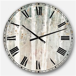 DesignArt 23-in x 23-in A Woodland Walk Into the Forest V Traditional Analog Round Wall Clock