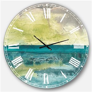 DesignArt 36-in x 36-in Beyond The Horizon I Traditional Round Wall Clock