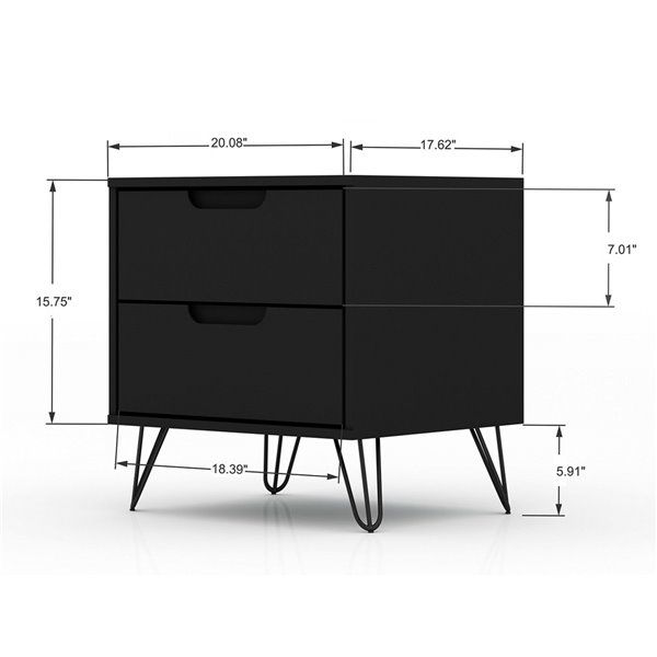 modern dresser and nightstand set black