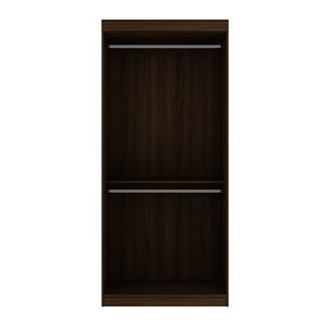 Manhattan Comfort Mulberry 35.9-in Brown Open Wardrobe Cabinet
