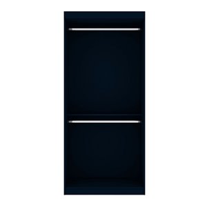 Vestiaire-penderie ouvert de 35,9 po Mulberry par Manhattan Comfort, Tatiana coloris bleu-nuit