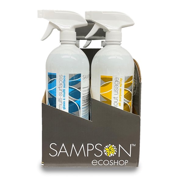 Sampson 4-Pack Eco Cleaning Non-abrasive All-purpose Cleaner In Carrying Case No Fragrance 33.81 Fluid Ounces