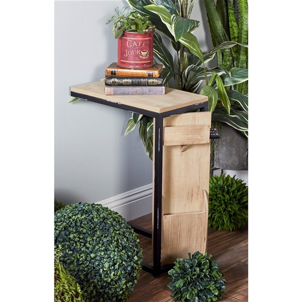 Grayson Lane Light Brown Wood Rectangular End Table