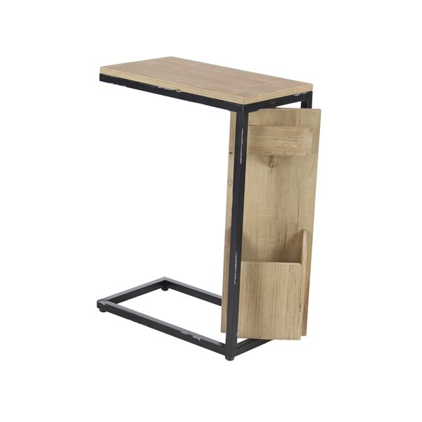 Grayson Lane Light Brown Wood Rectangular End Table