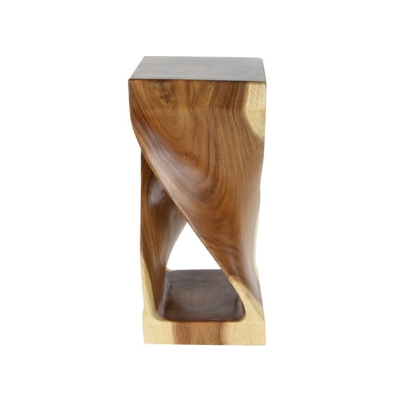 Grayson Lane Contemporary Brown Saur Wood Square Accent Table
