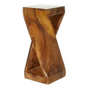 Grayson Lane Contemporary Brown Saur Wood Square End Table