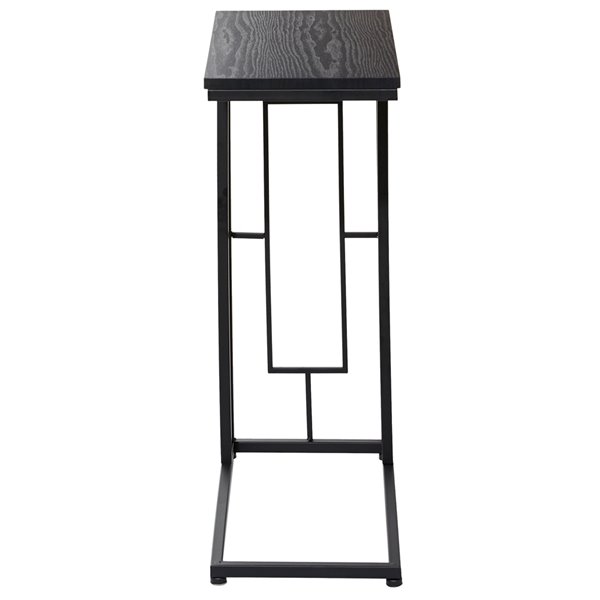 Grayson Lane Contemporary Black Metal Rectangular End Table