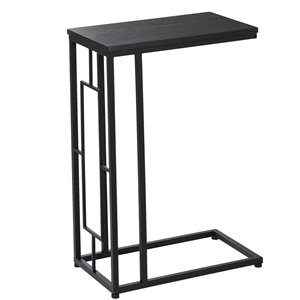 Grayson Lane Contemporary Black Metal Rectangular End Table