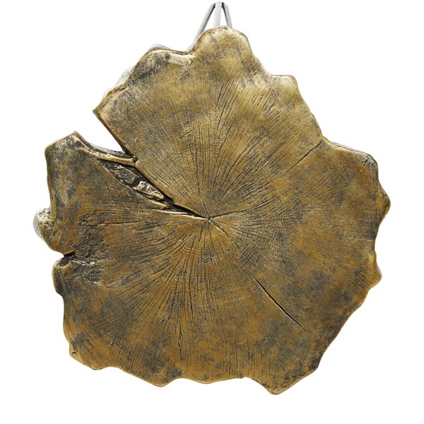 Grayson Lane Gold Resin Live Edge End Table