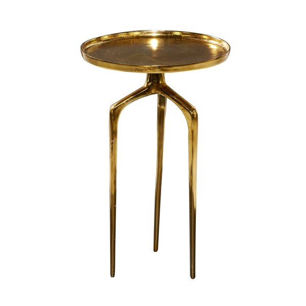 Grayson Lane Gold Metal Round End Table