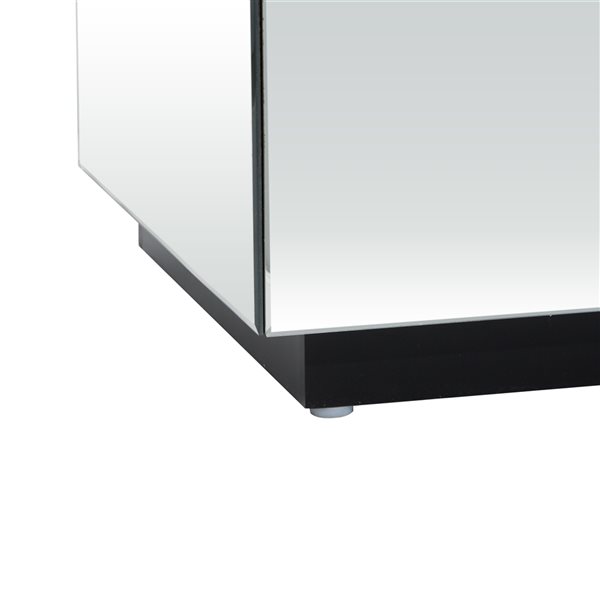 Grayson Lane Silver Mirror Square End Table