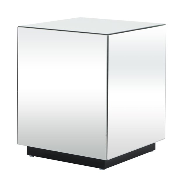 Grayson Lane Silver Mirror Square End Table