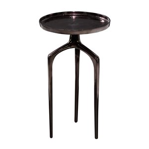 Grayson Lane Black Metal Round End Table