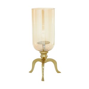 18-in x 13-in Traditional Candlestick Holders Gold Aluminum
