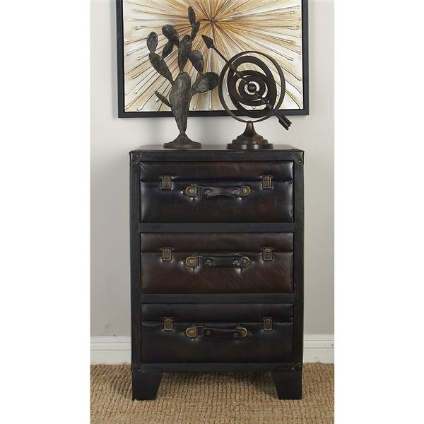 UMA Enterprises 28 In. x 19 In. Traditional Cabinet Dark Brown Wood