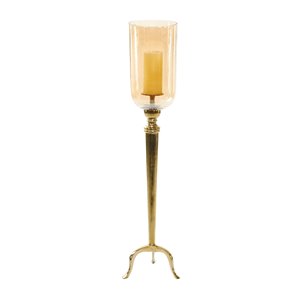38-in x 9-in Traditional Candlestick Holders Gold Aluminum