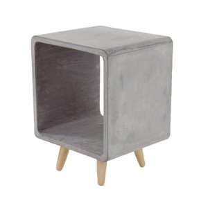 Grayson Lane Square Grey Outdoor End Table 16-in W x 16-in L