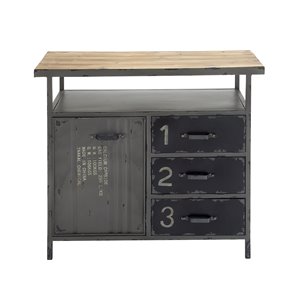 32 In. x 36 In. Industrial Cabinet Grey Iron